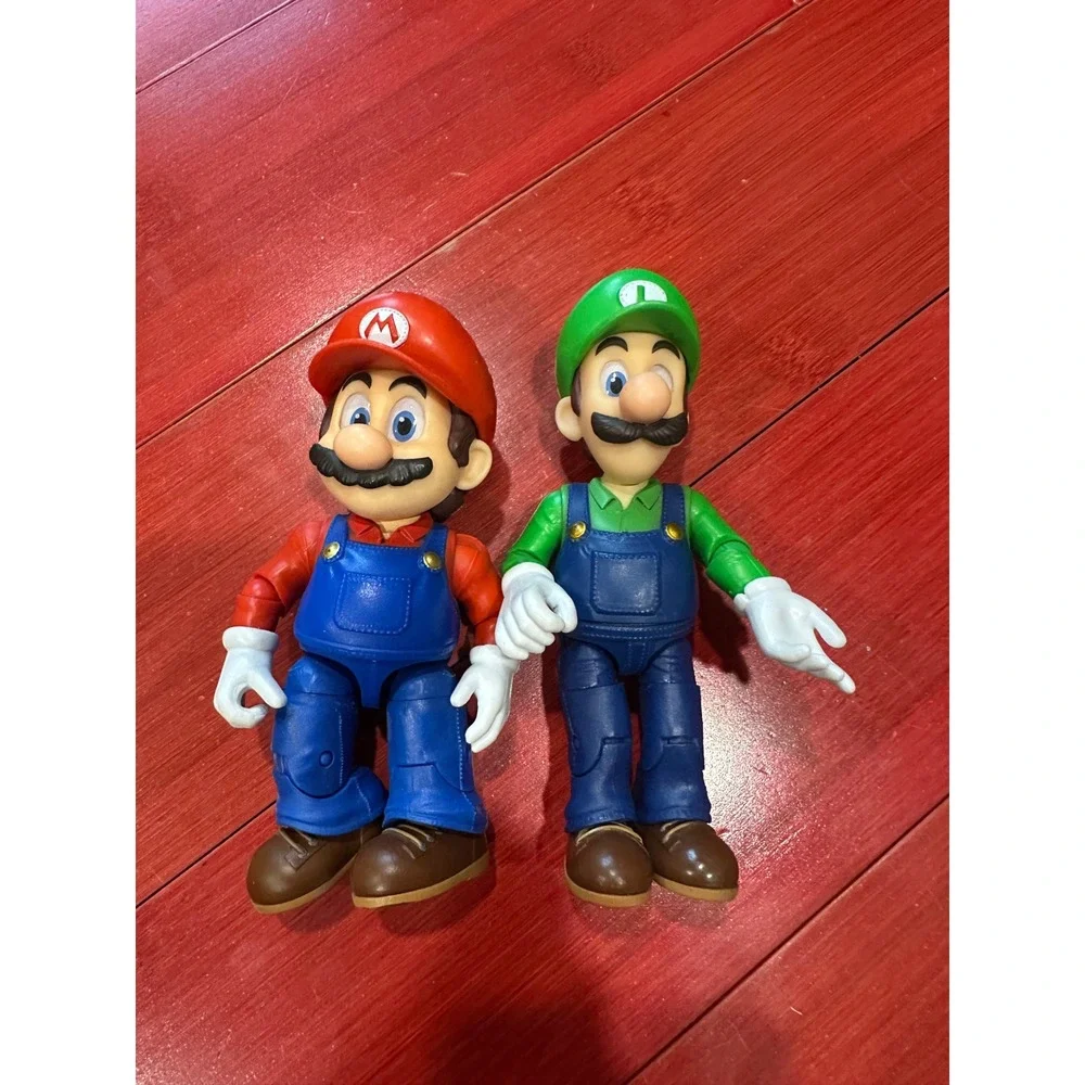 Nintendo Super Mario and Luigi Action Figure Set 5 inch Jakks Pacific Poseable